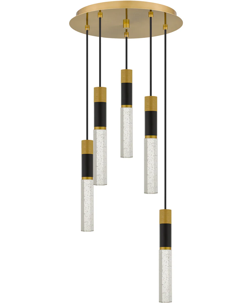 Davies 5-light Pendant Brushed Gold - Image 5