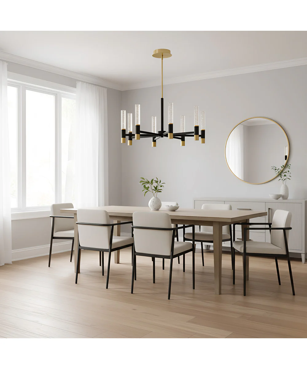 Davies 8-light Chandelier Brushed Gold - Image 3