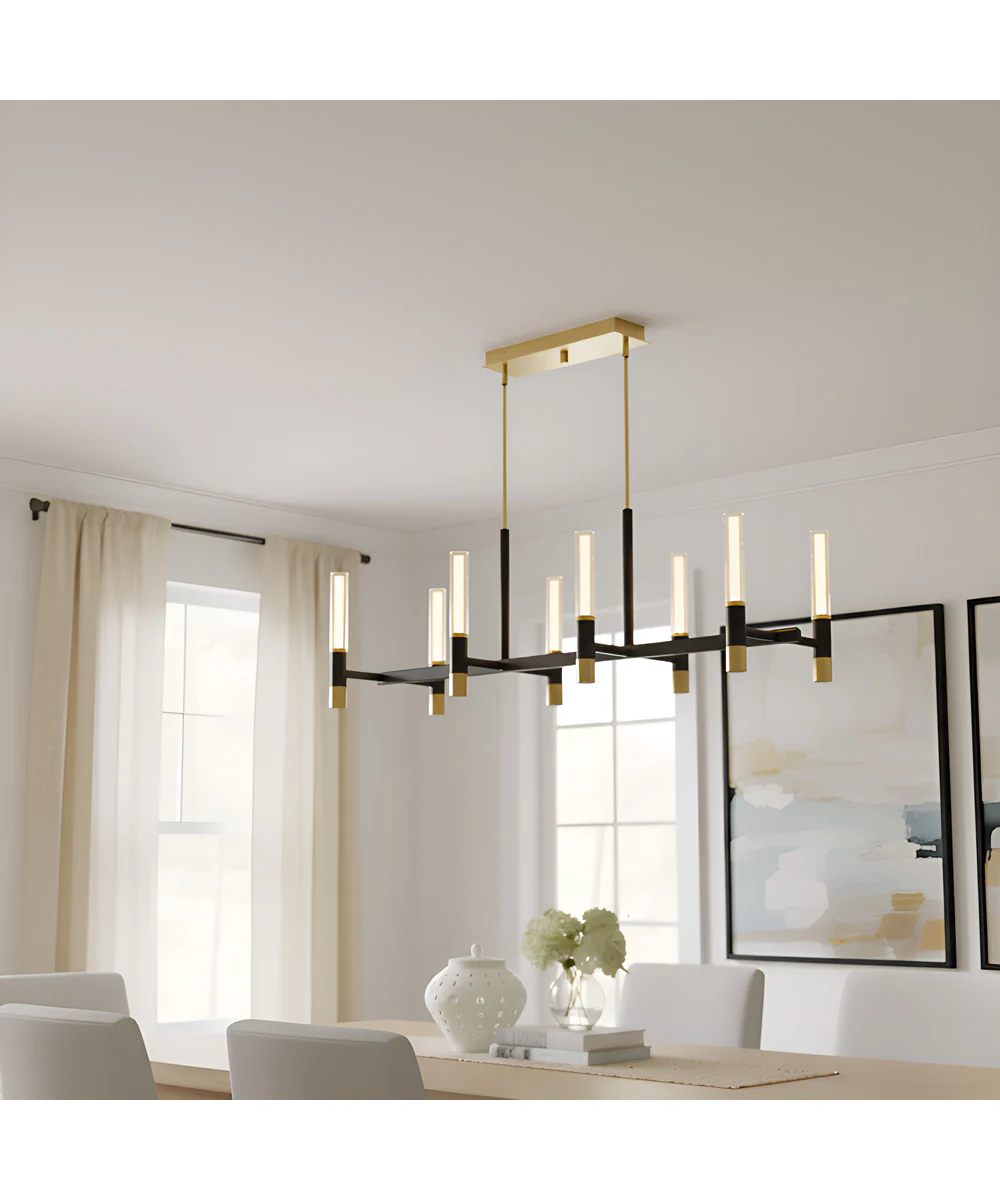 Davies 8-light Island Light Brushed Gold - Image 2