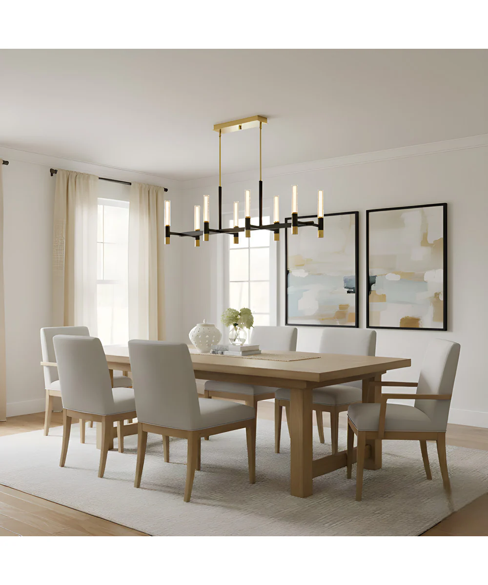Davies 8-light Island Light Brushed Gold - Image 3