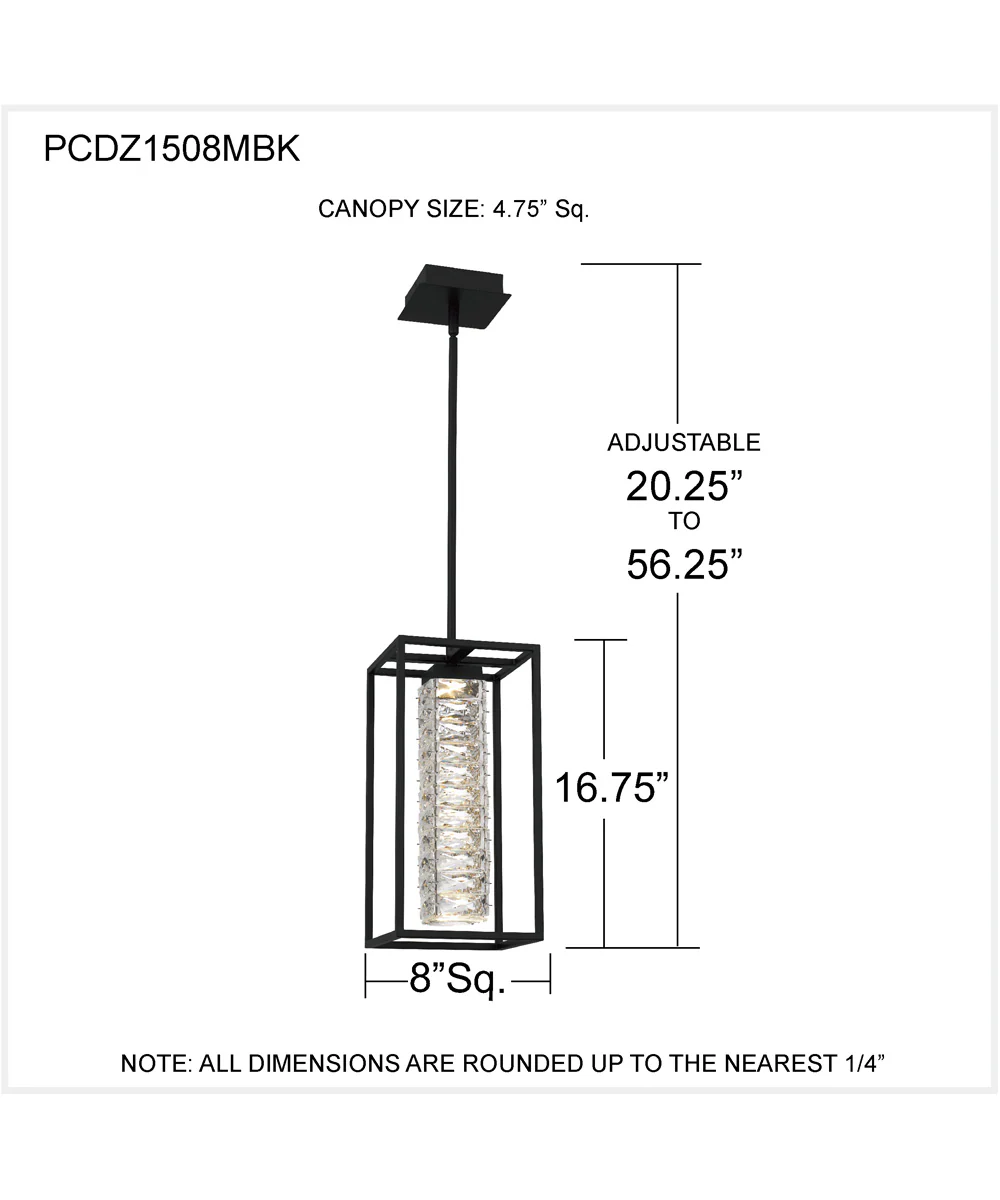 Dazzle Mini Pendant Matte Black - Image 4