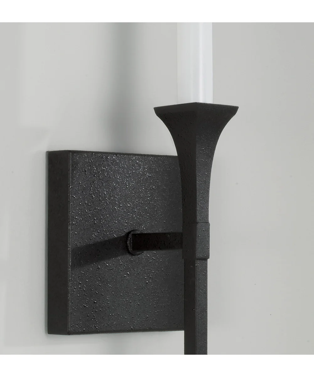 Decklan 1-Light Sconce Black Iron - Image 3