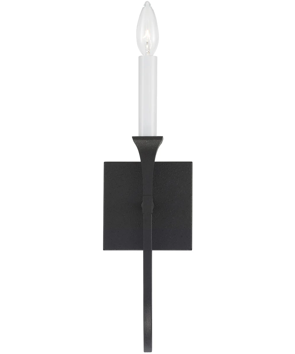 Decklan 1-Light Sconce Black Iron - Image 4