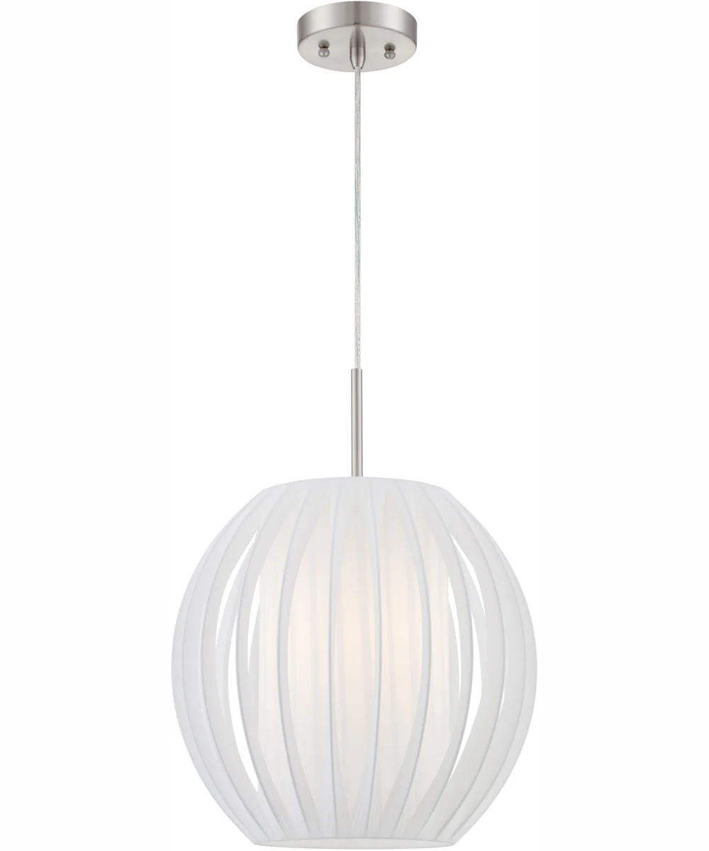 Deion 1-Light Pendant Ps/White Shade - Image 2