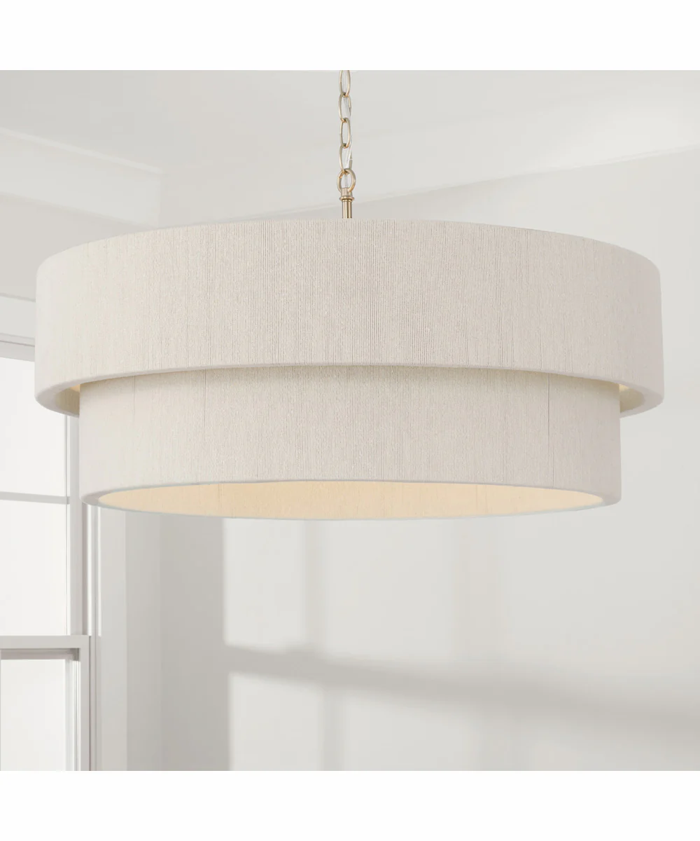 Delaney 4-Light Pendant Matte Brass - Image 2