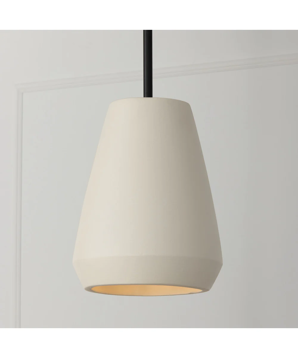 Della 1-Light Pendant Terracotta Ivory - Image 2