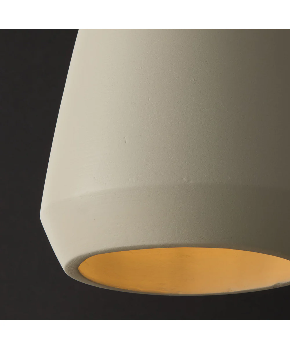 Della 1-Light Pendant Terracotta Ivory - Image 3