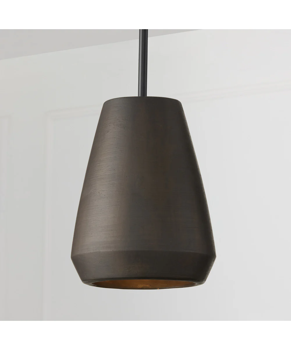 Della 1-Light Pendant Terracotta Umber - Image 2
