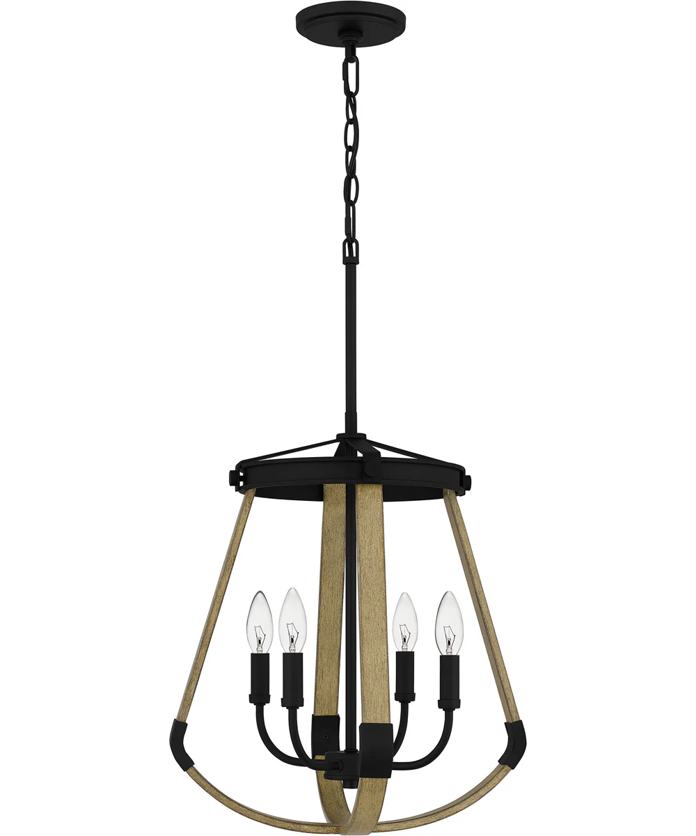 Demura 4-light Pendant Matte Black - Image 3