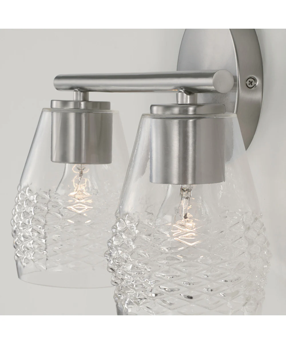 Dena 2-Light Vanity Brushed Nickel - Image 3