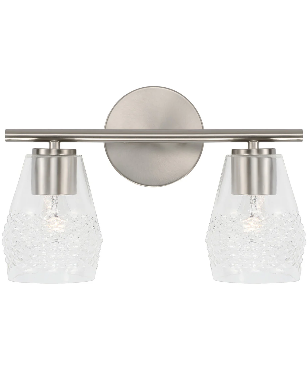 Dena 2-Light Vanity Brushed Nickel - Image 4