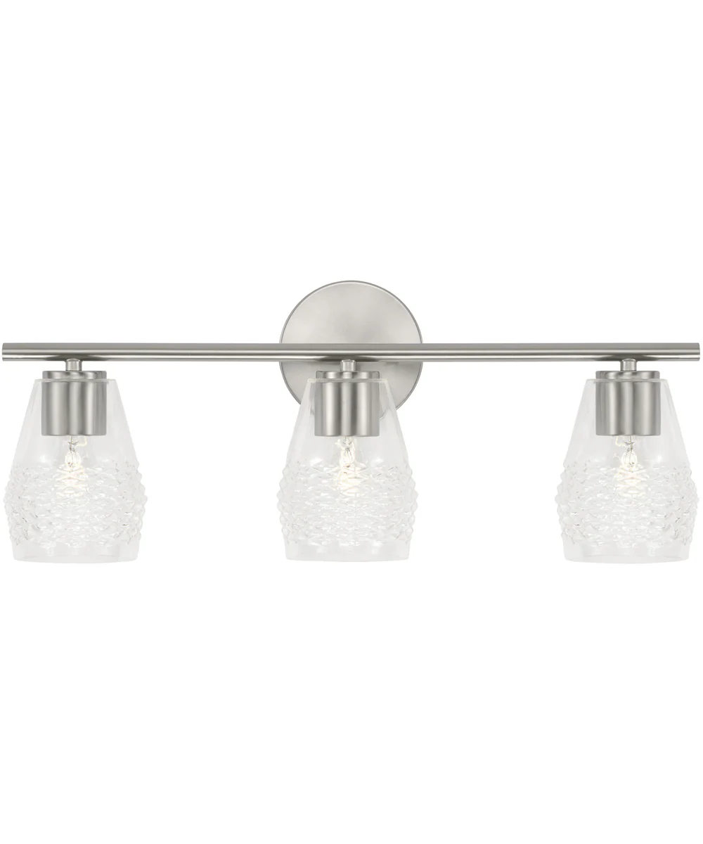 Dena 3-Light Vanity Brushed Nickel - Image 4