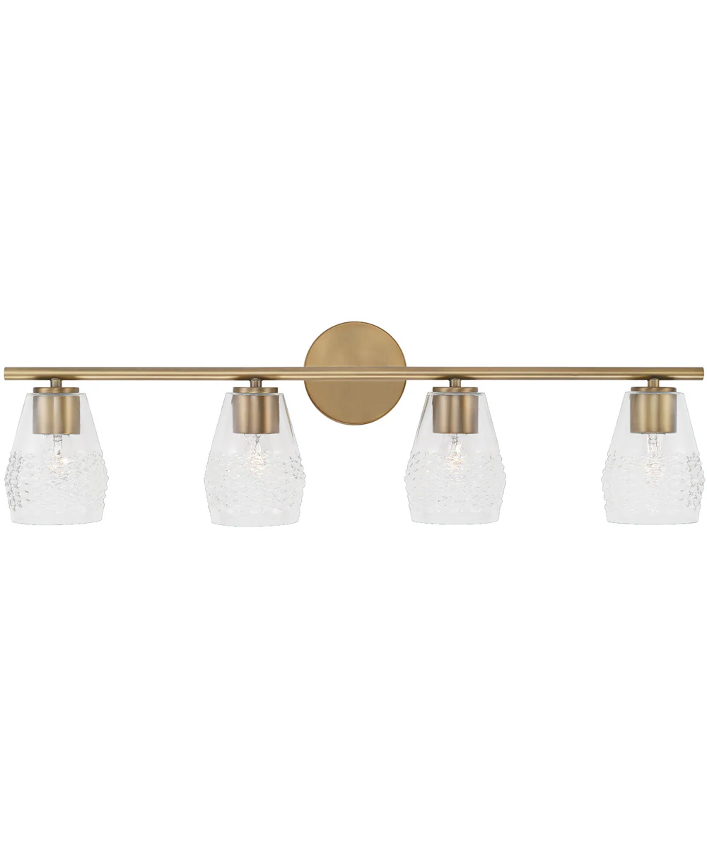 Dena 4-Light Vanity Aged Brass - Image 4