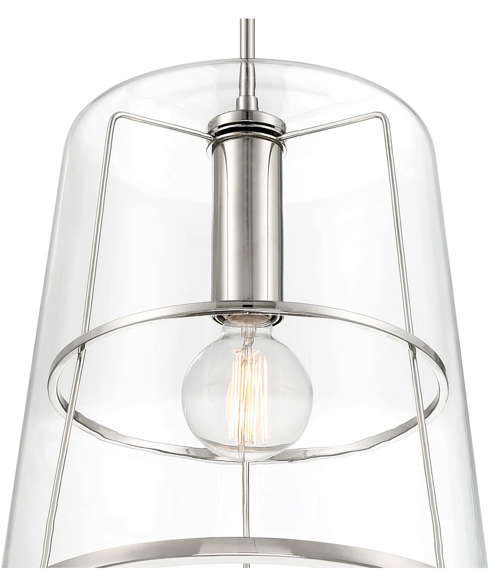 Alonzo 1 Light Pendant Polished Nickel - Image 4