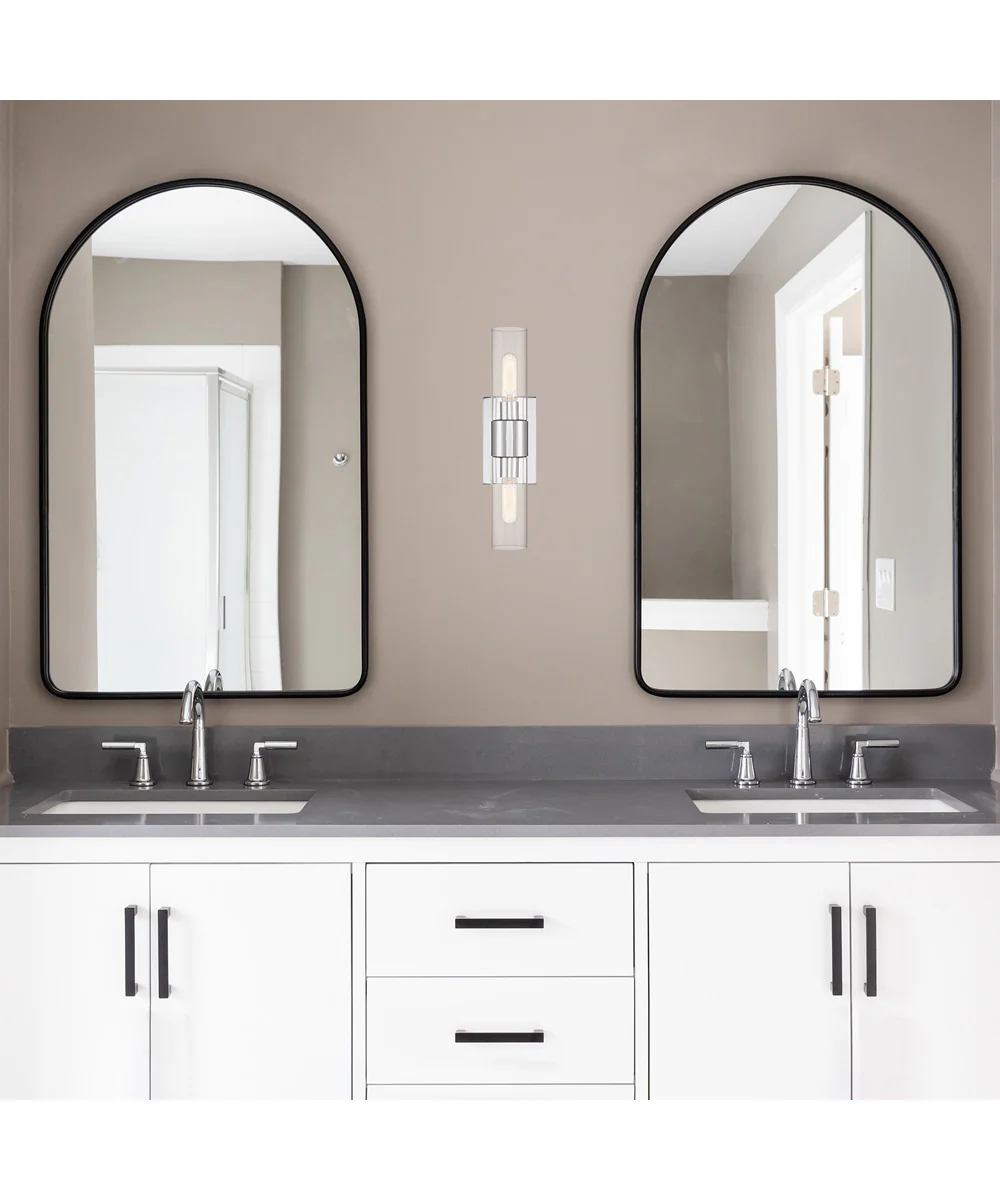 Anton 2 Light Wall Sconce  Chrome - Image 3