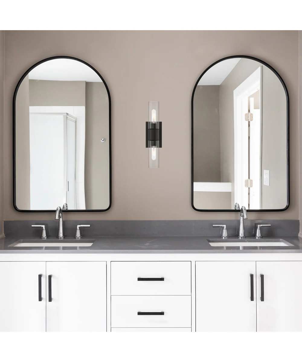 Anton 2 Light Wall Sconce  Matte Black - Image 3