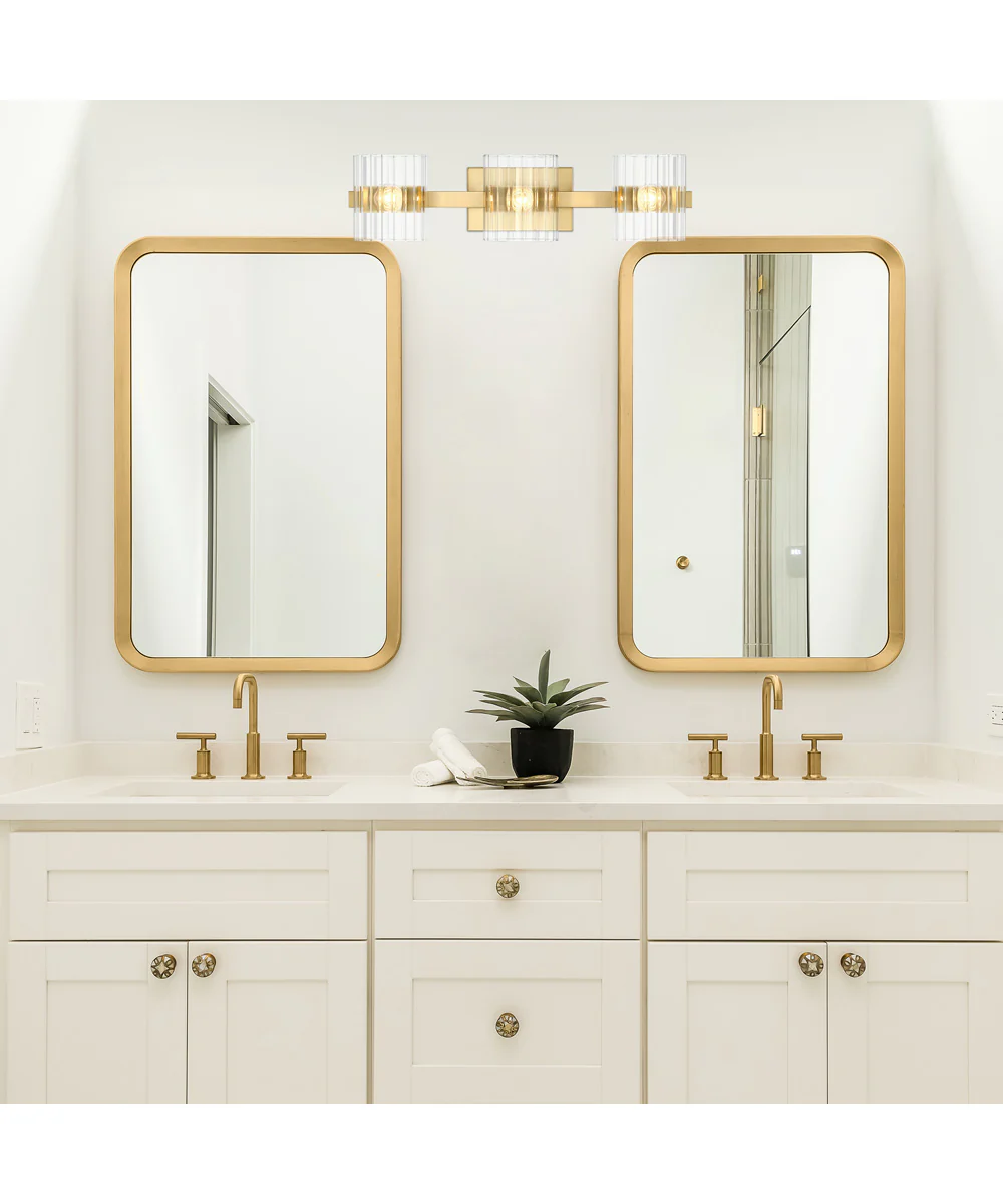 Aries 3 Light Vanity Brushed Gold - Image 3