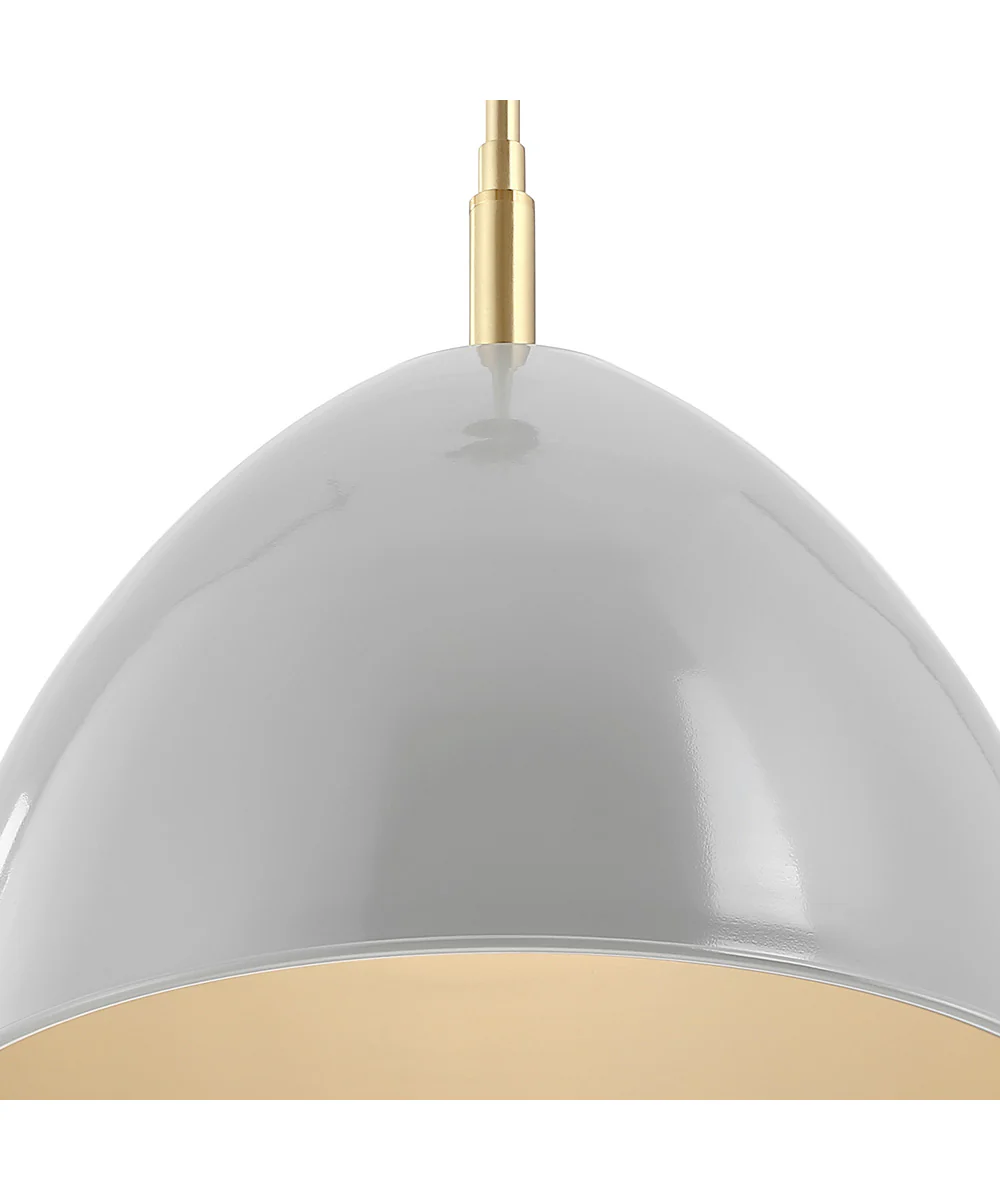 Biba 1 Light Pendant Brushed Gold - Image 4