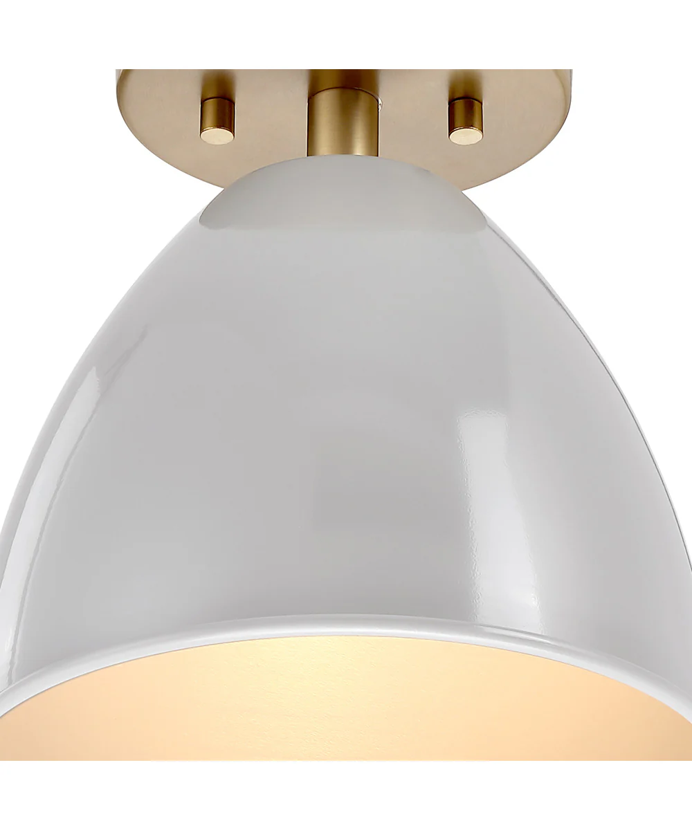 Biba 1 Light Semi Flush  Brushed Gold - Image 4