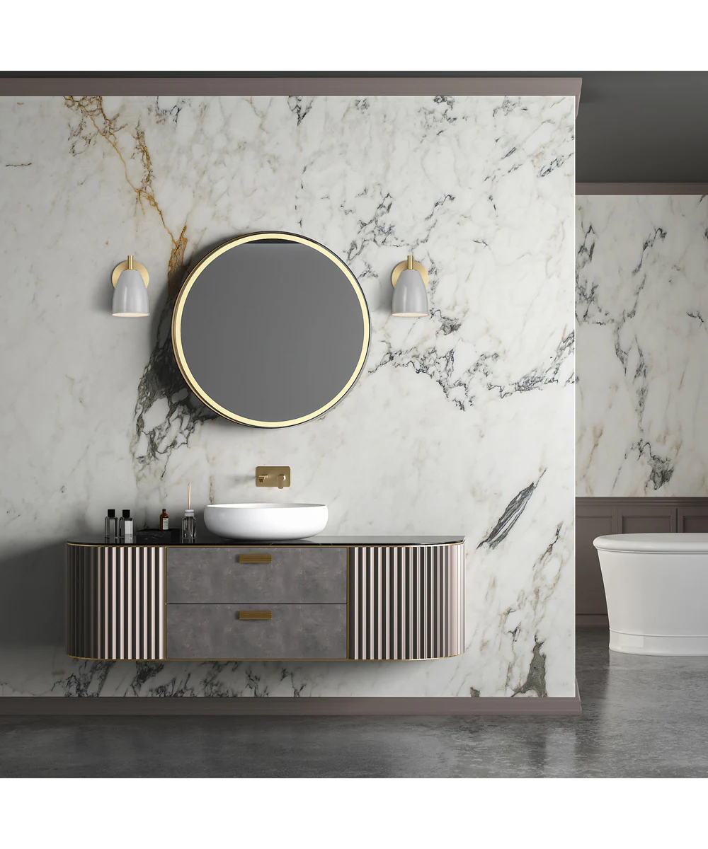 Biba 1 Light Wall Sconce  Brushed Gold - Image 2