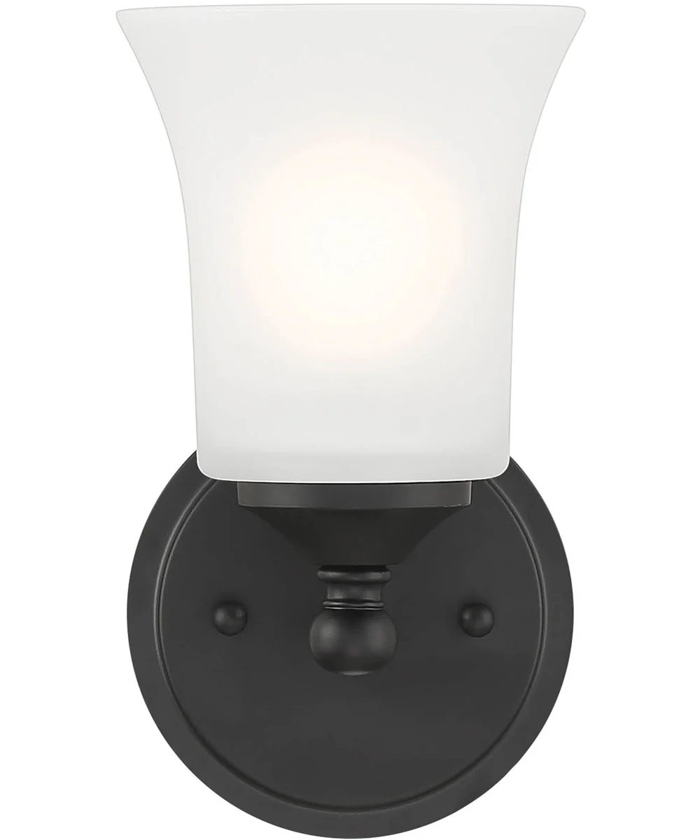 Bronson 1 Light Wall Sconce Matte Black