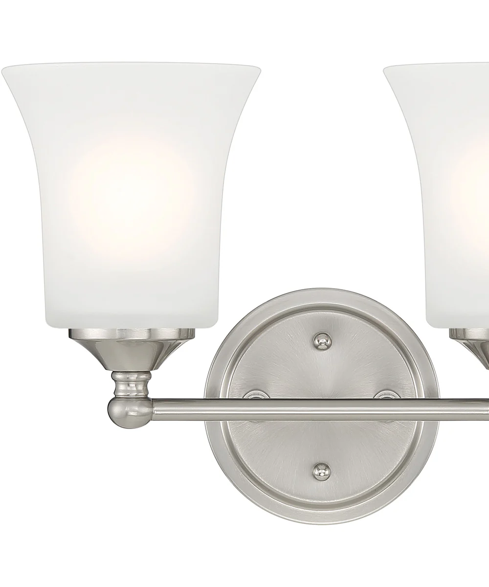 Bronson 2 Light Vanity Brushed Nickel - Image 3