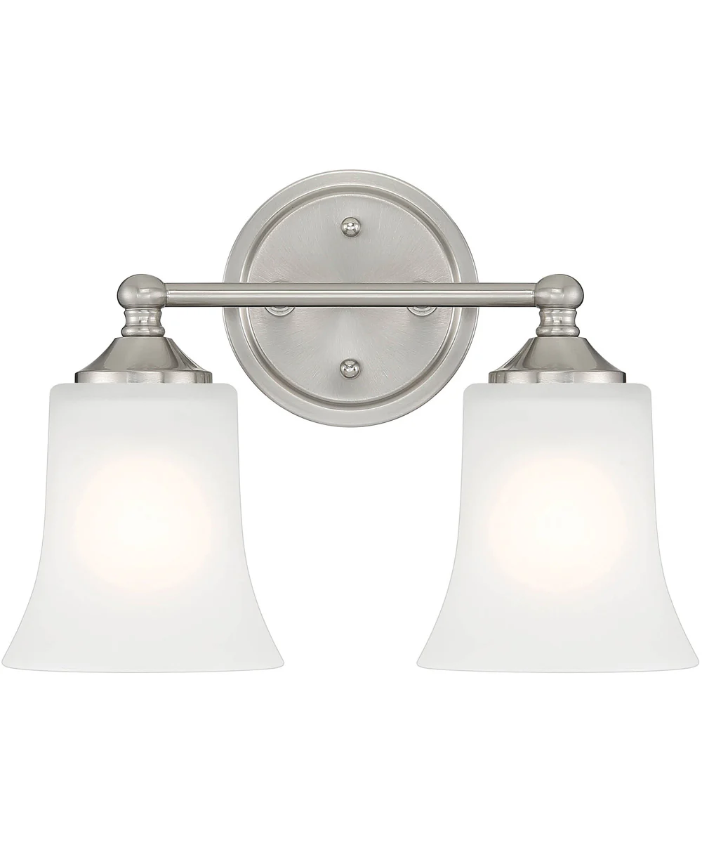 Bronson 2 Light Vanity Brushed Nickel - Image 4