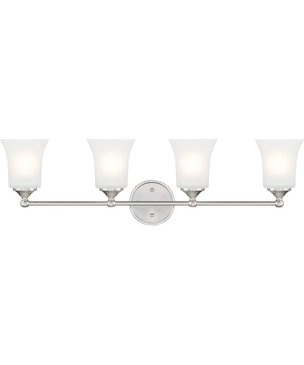 Bronson 4 Light Vanity Brushed Nickel