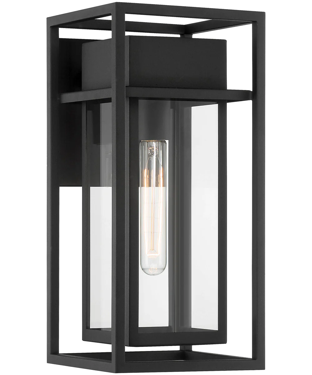 Burton 1 Light Wall Lantern Black - Image 4