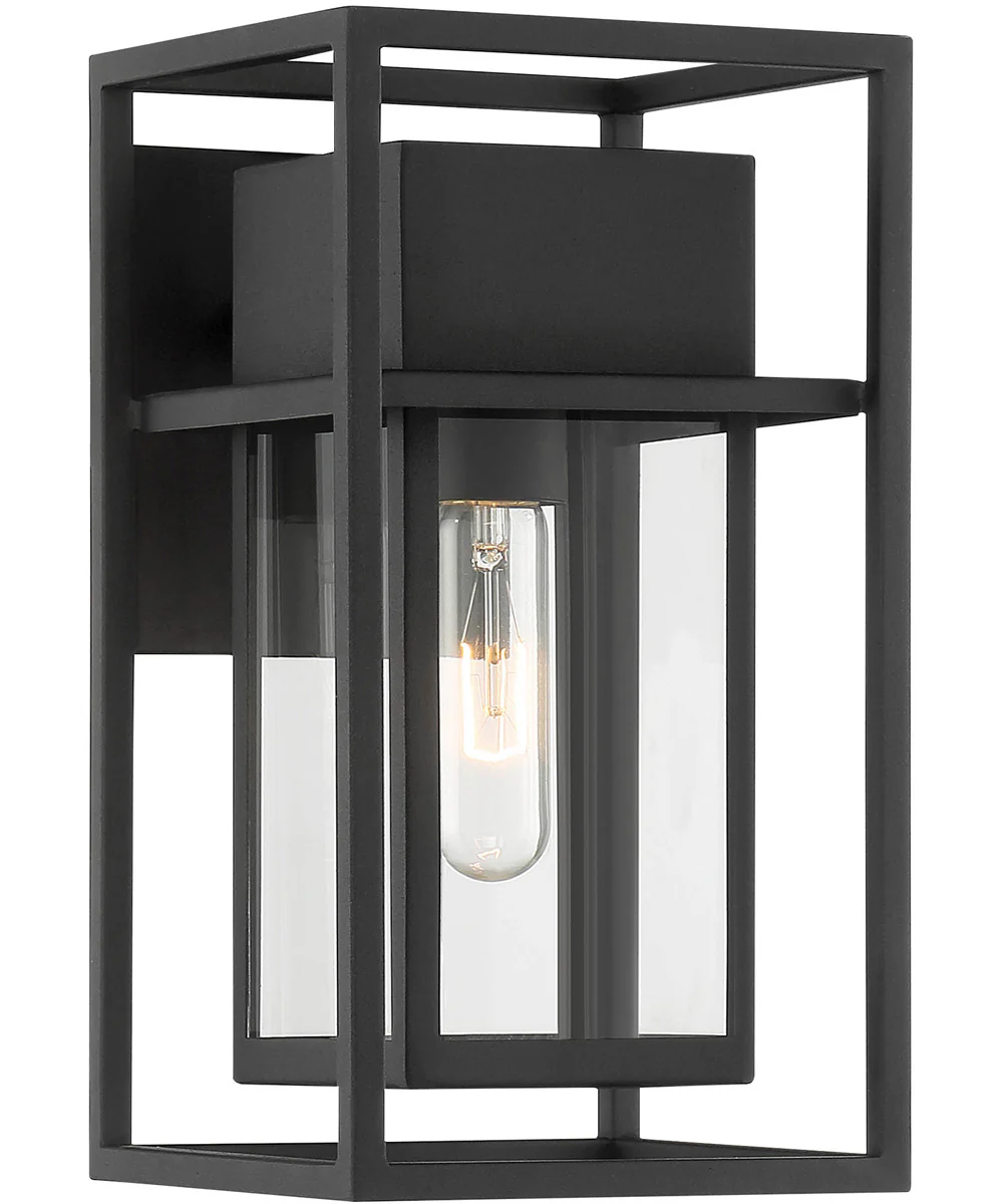 Burton 1 Light Wall Lantern Black - Image 4