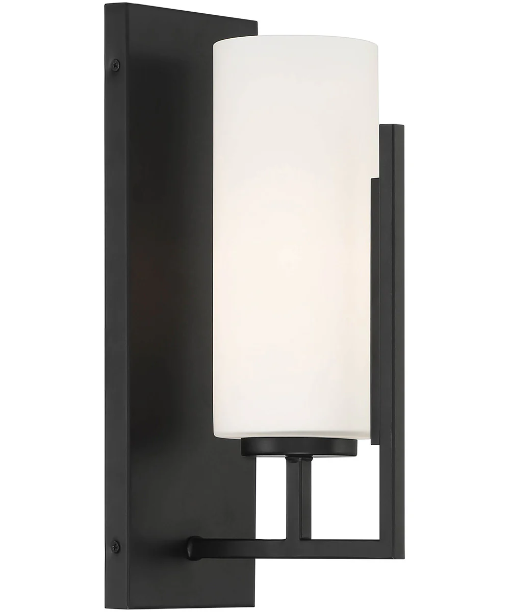 Cambria 1 Light Wall Sconce Matte Black - Image 3