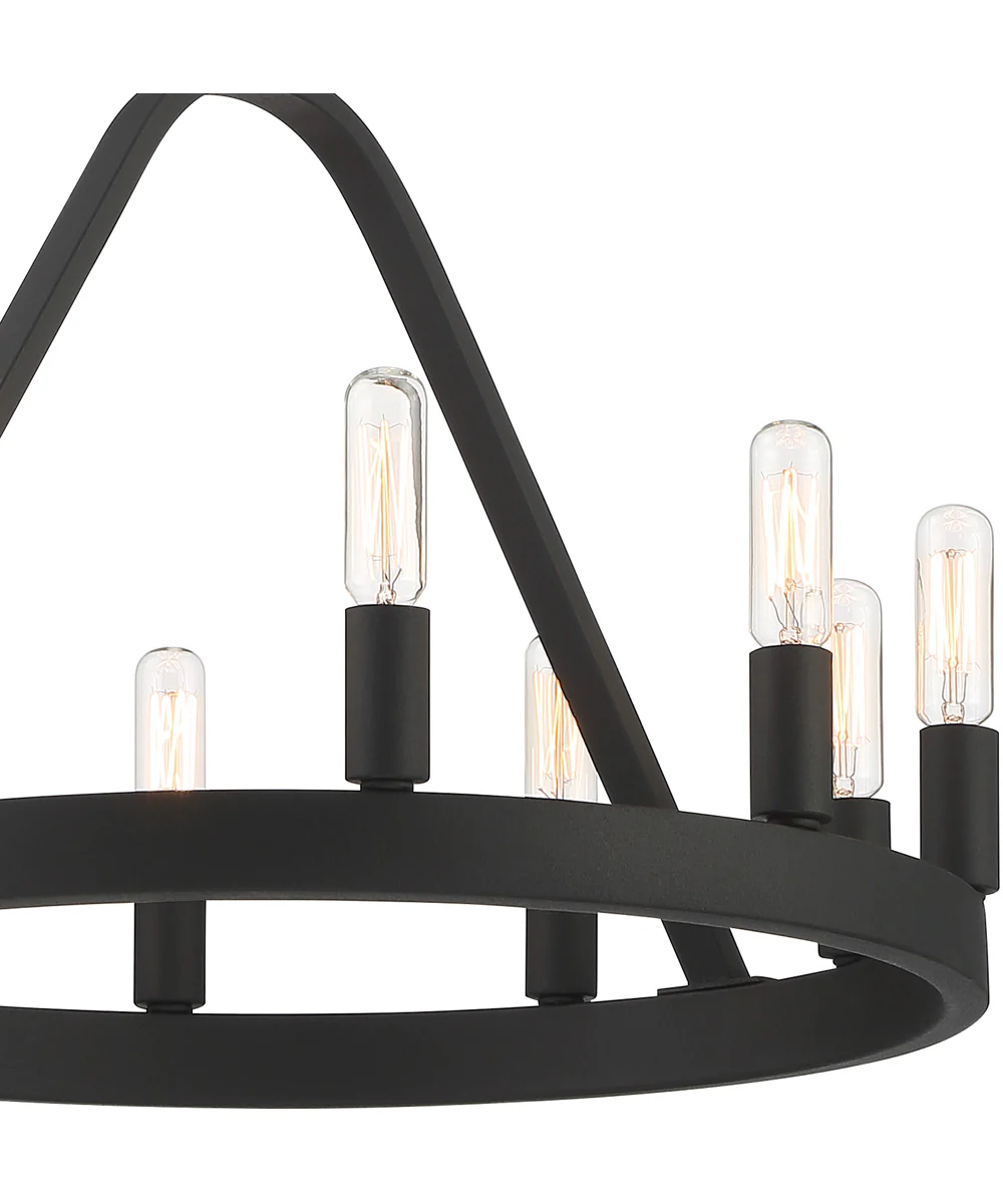 Carousel 10 Light Chandelier Black - Image 3