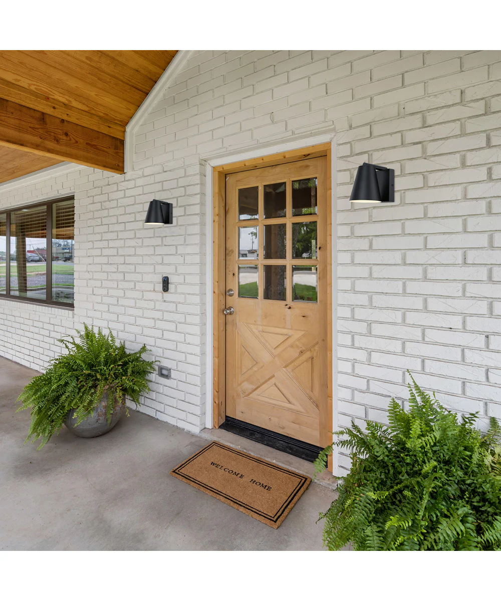 Cedar Mist Outdoor Wall Sconce Black - Image 3