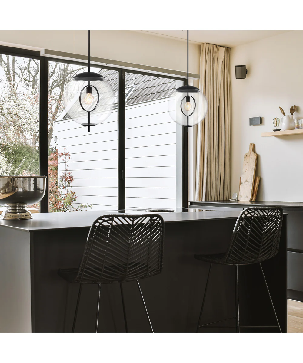Celeste 1 Light Pendant Matte Black - Image 2