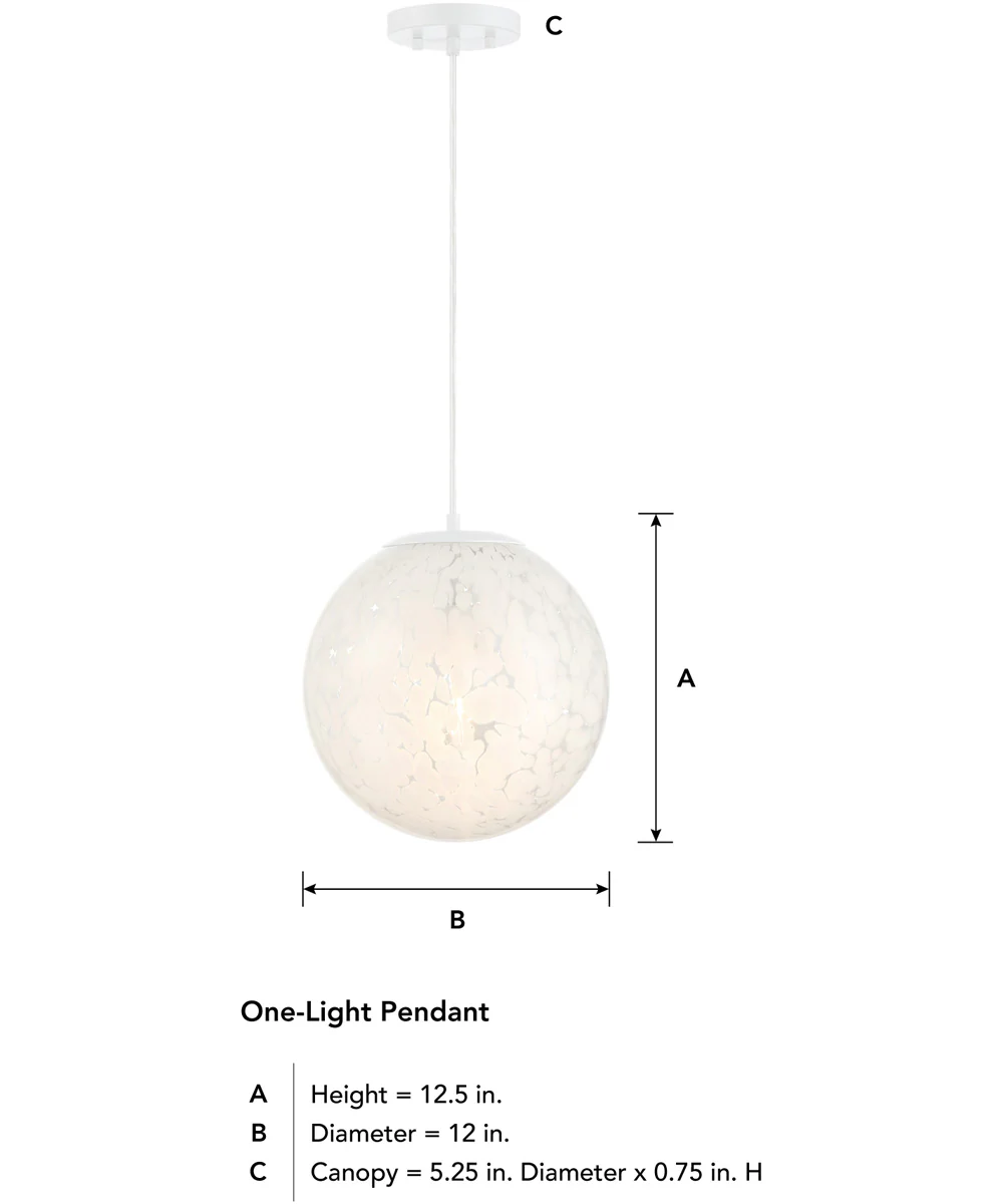 Circo  1 Light Pendant Matte White - Image 5