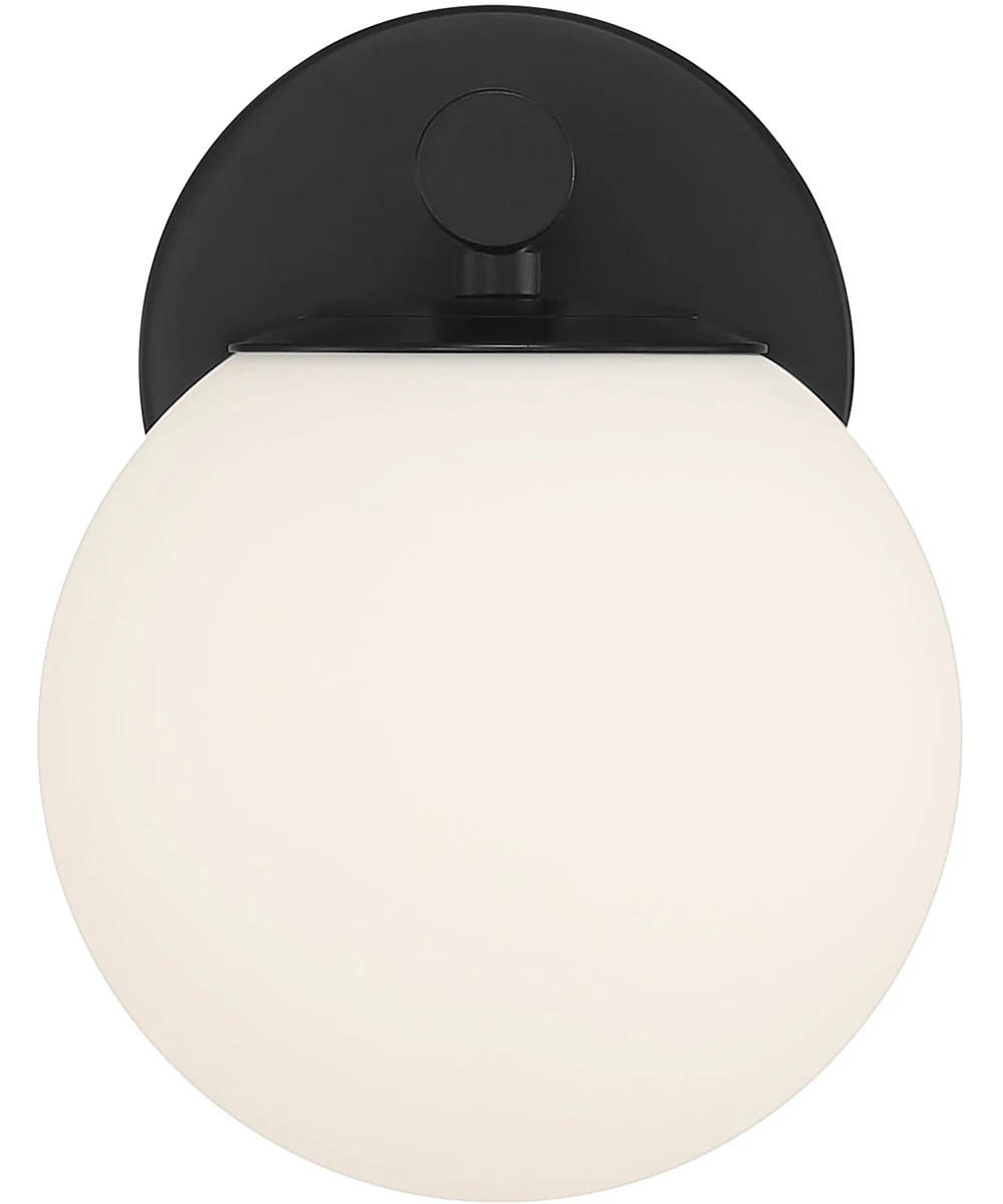 Crown Heights 1 Light Wall Sconce Matte Black - Image 4