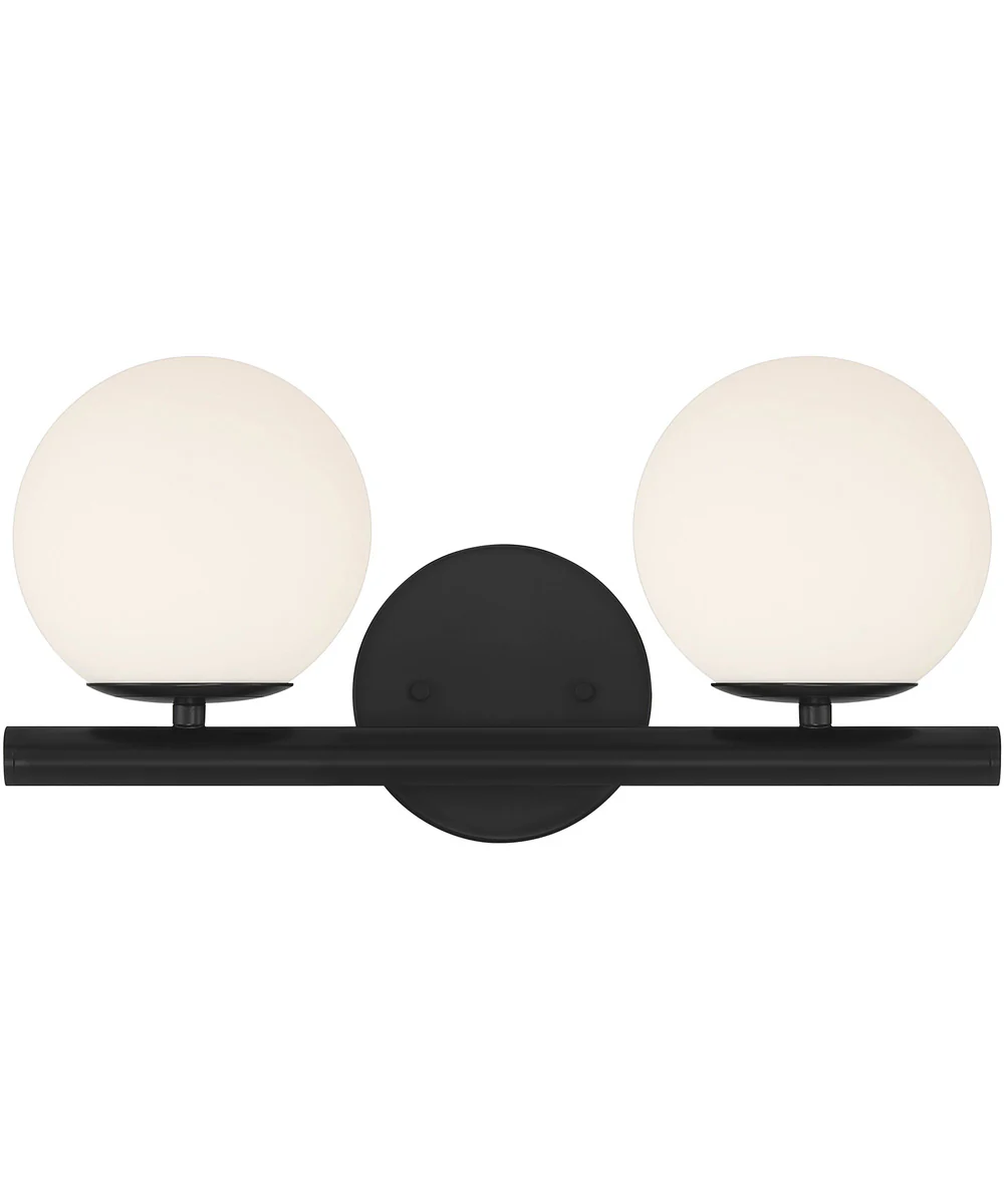 Crown Heights 2 Light Vanity Matte Black