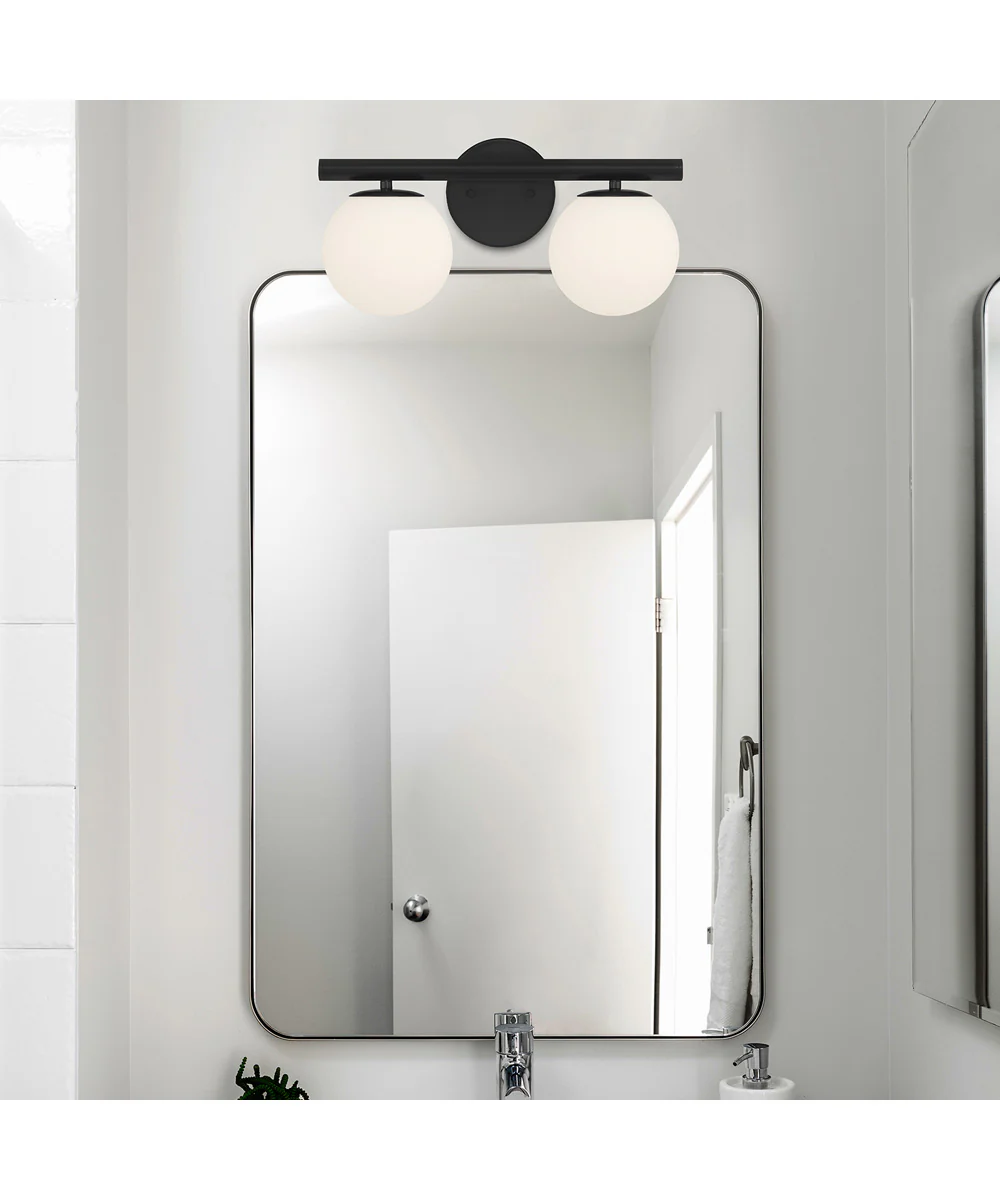 Crown Heights 2 Light Vanity Matte Black - Image 2