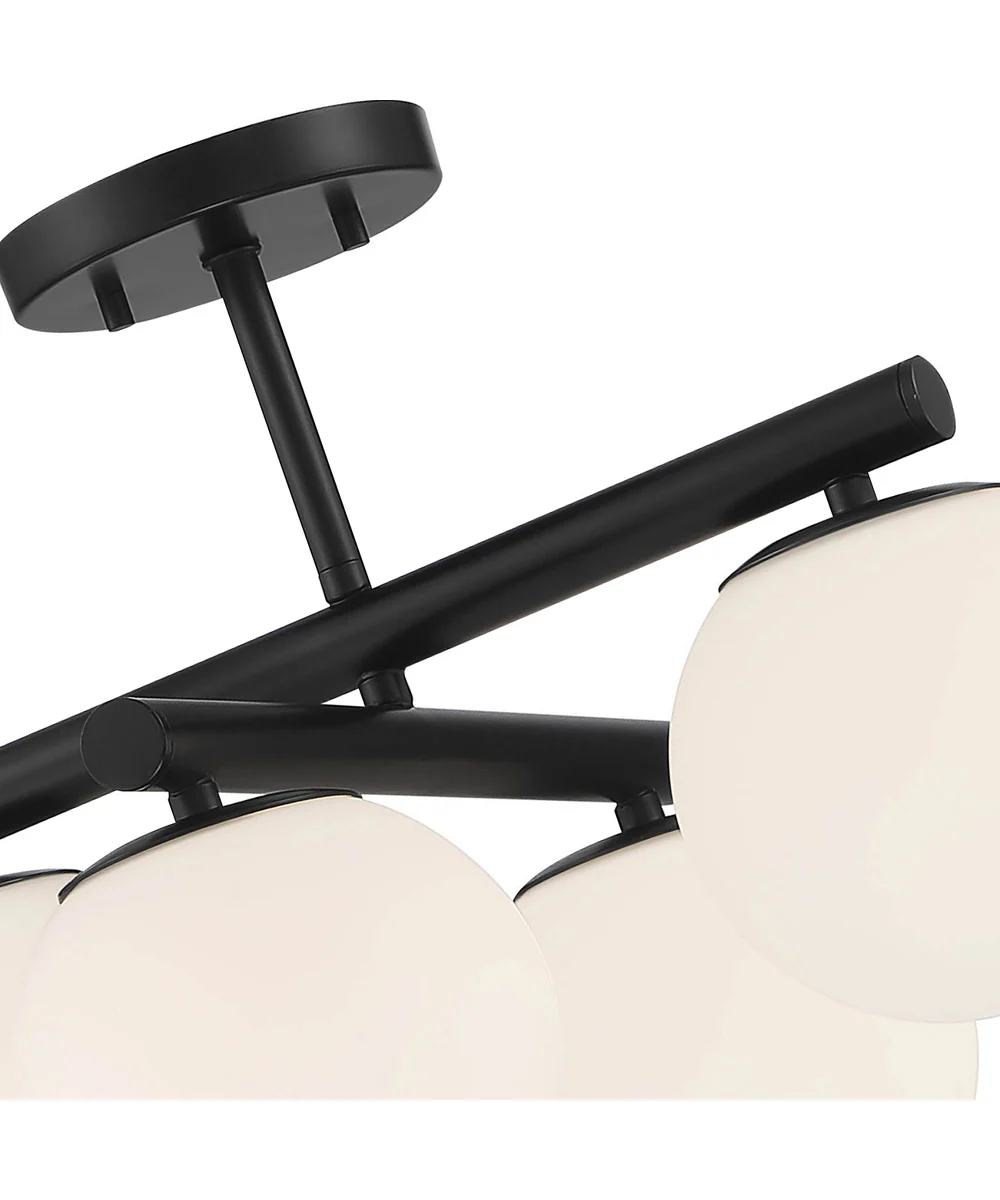 Crown Heights 4 Light Semi Flush Matte Black - Image 3
