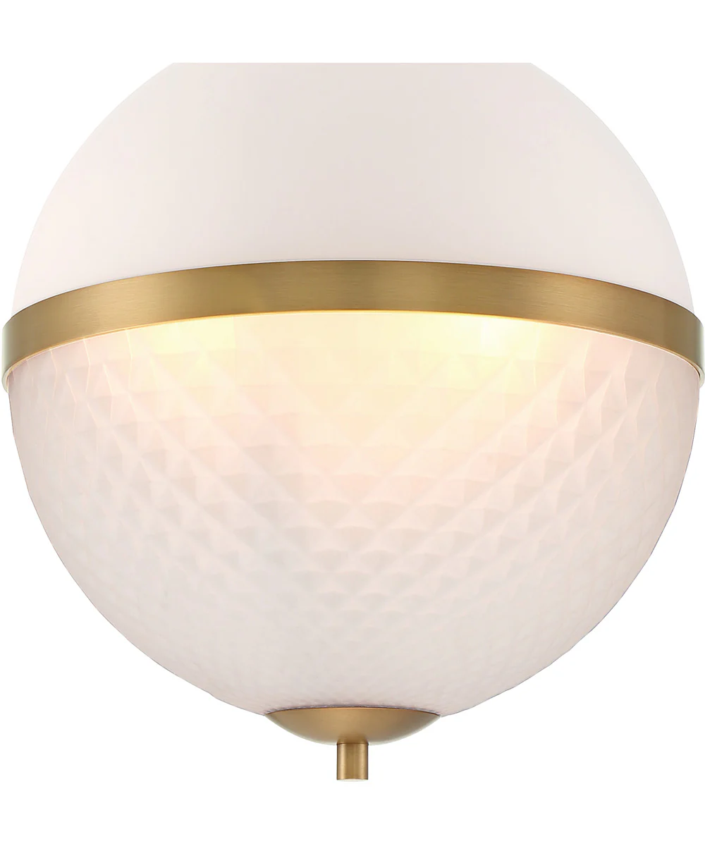 Dia 3 Light Pendant Old Satin Brass - Image 4