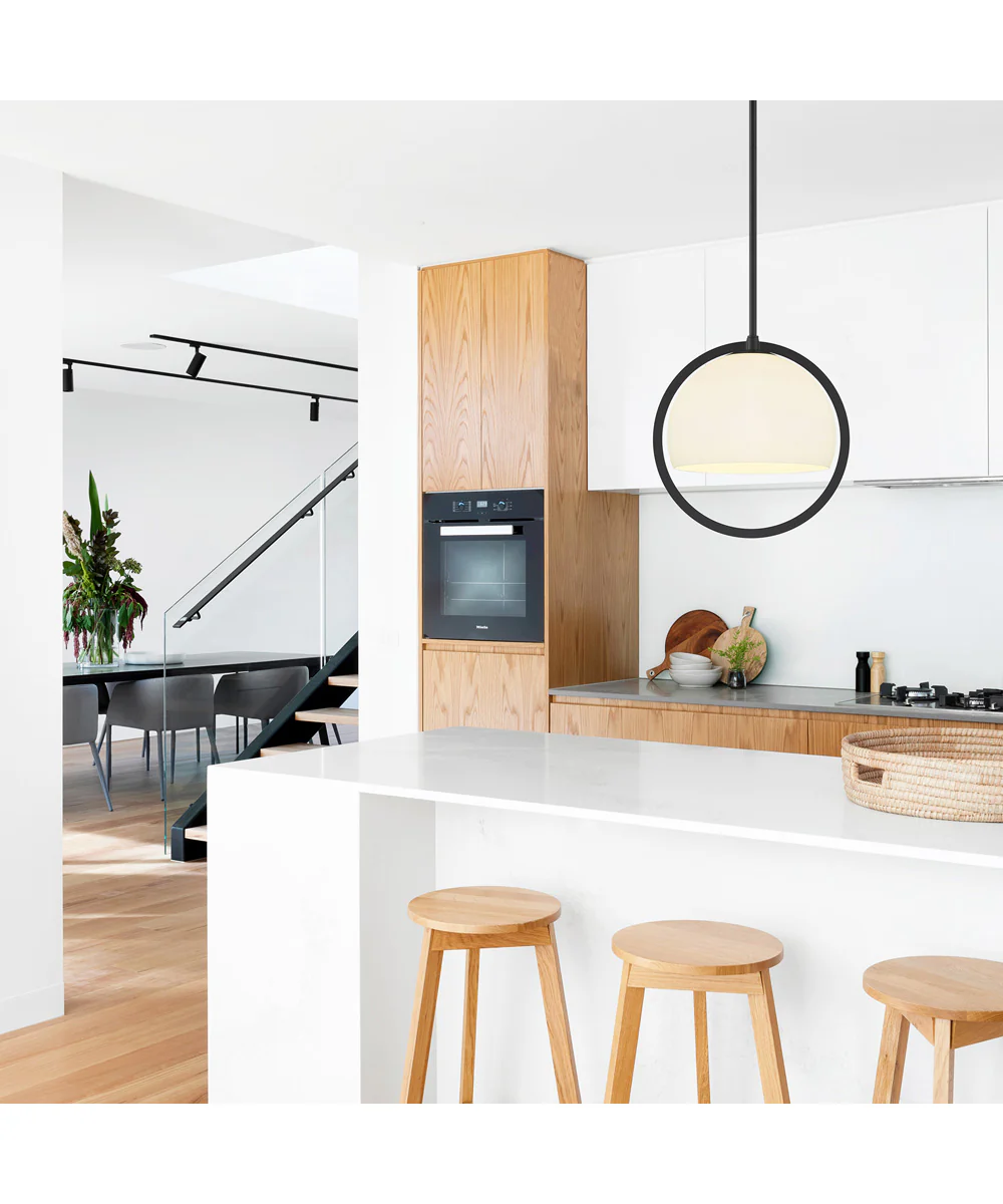 Eterna 1 Light Pendant Matte Black - Image 2