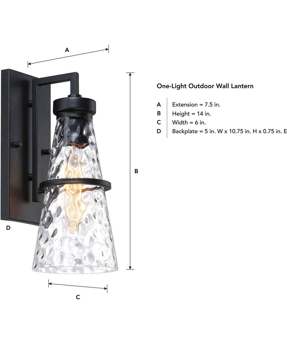 Field Daisy Lane Outdoor Wall Sconce Black - Image 4