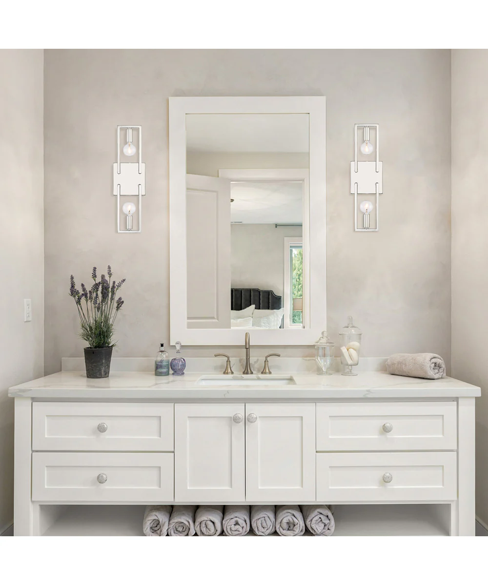 Finni 2 Light Wall Sconce Polished Nickel - Image 2