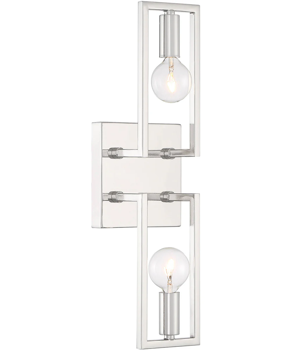 Finni 2 Light Wall Sconce Polished Nickel - Image 3