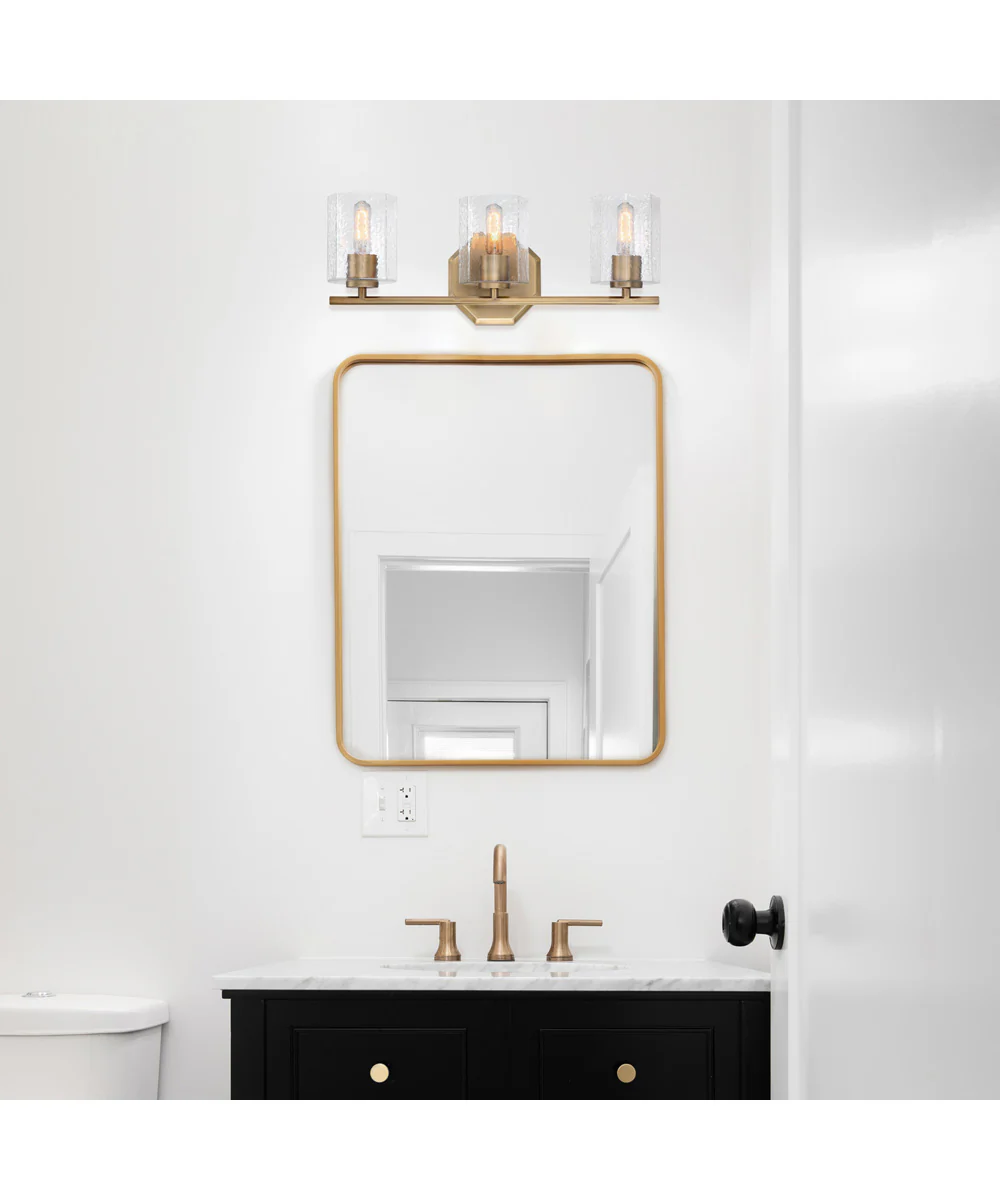 Haven 3 Light Vanity Old Satin Brass - Image 2