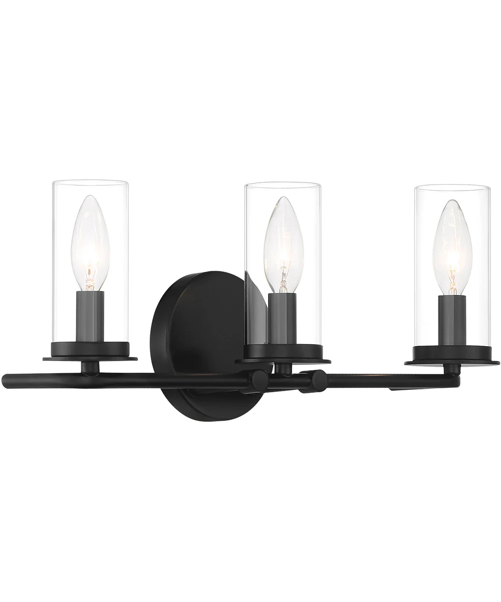 Hudson Heights 3 Light Vanity Matte Black - Image 4