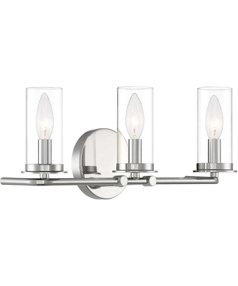 Hudson Heights 3 Light Vanity Polished Nickel - Image 4
