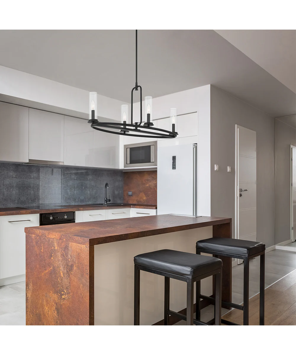Hudson Heights 4 Light Island Matte Black - Image 2