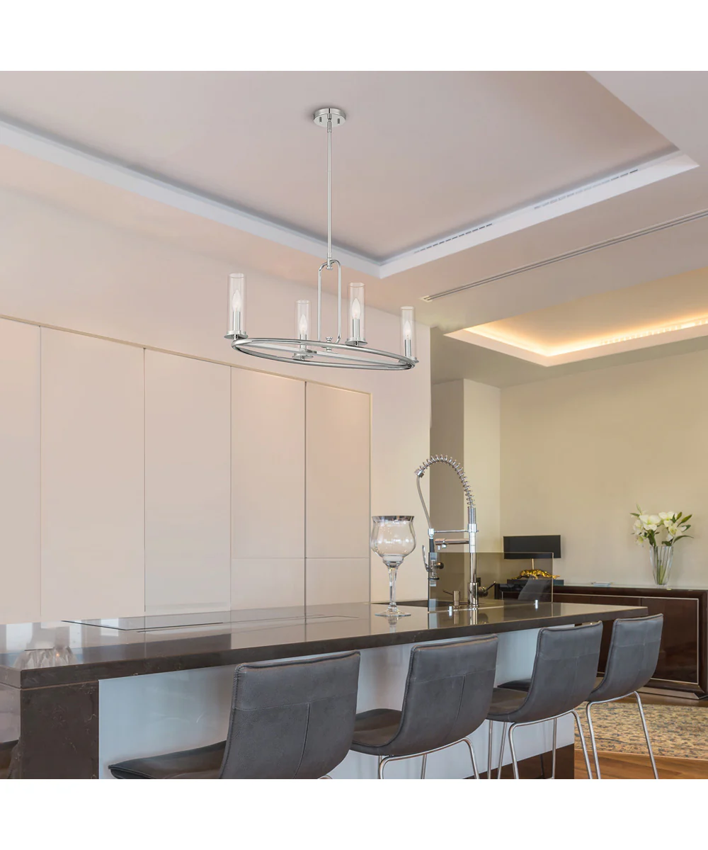 Hudson Heights 4 Light Island Polished Nickel - Image 2