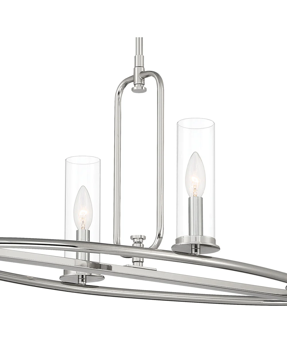 Hudson Heights 4 Light Island Polished Nickel - Image 3